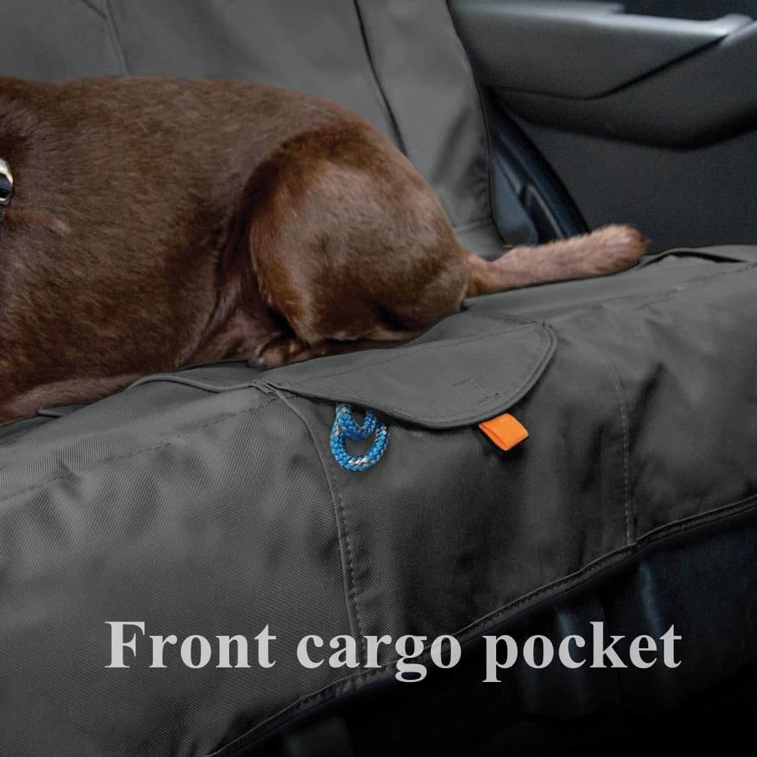 Kurgo Dog Bench Seat Cover Black Grey